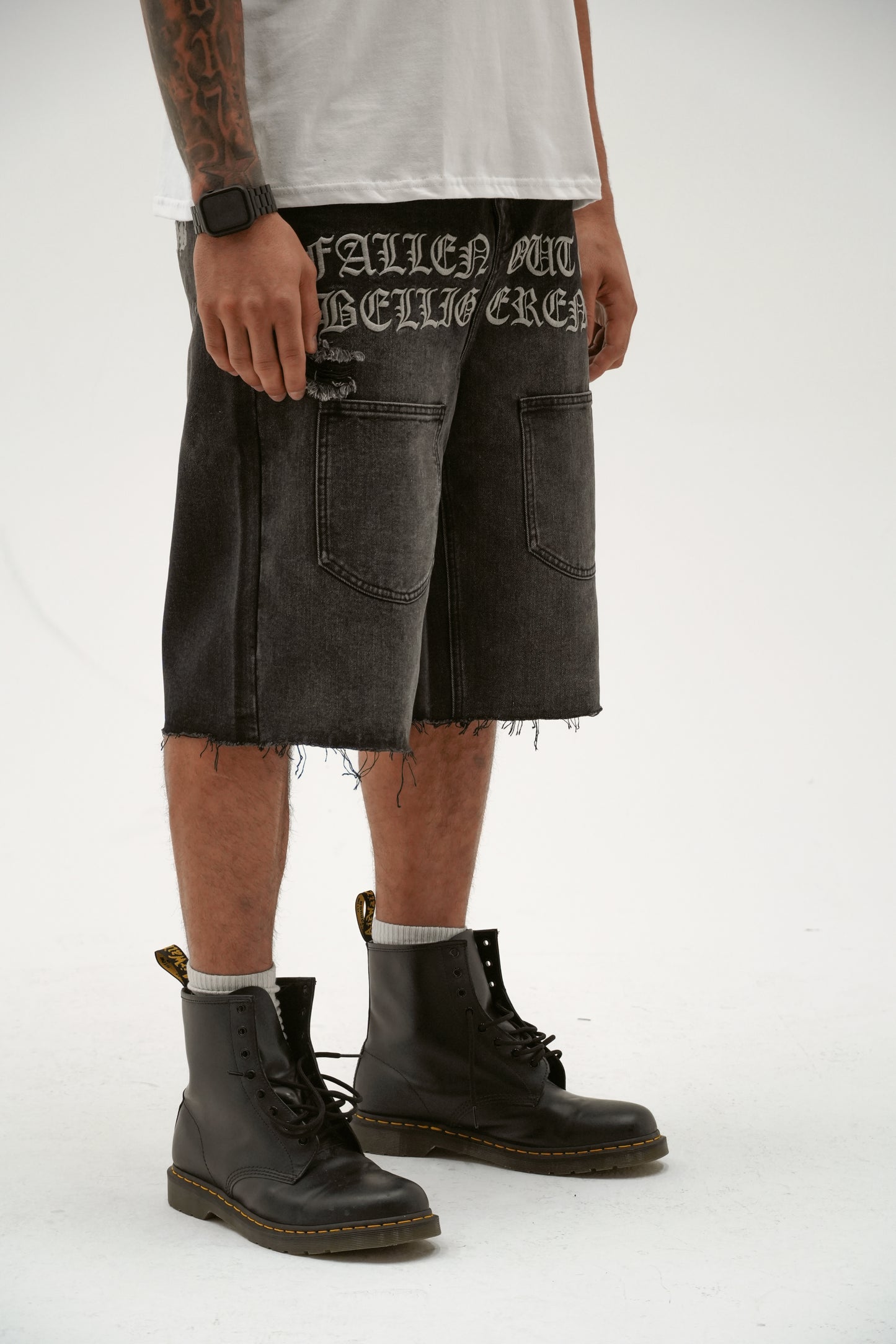 MULTI-POCKET JORTS (BLK)