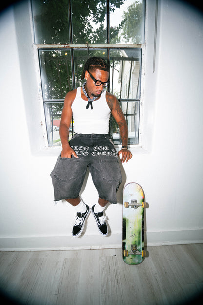 MULTI-POCKET JORTS (BLK)