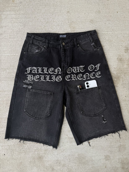 MULTI-POCKET JORTS (BLK)