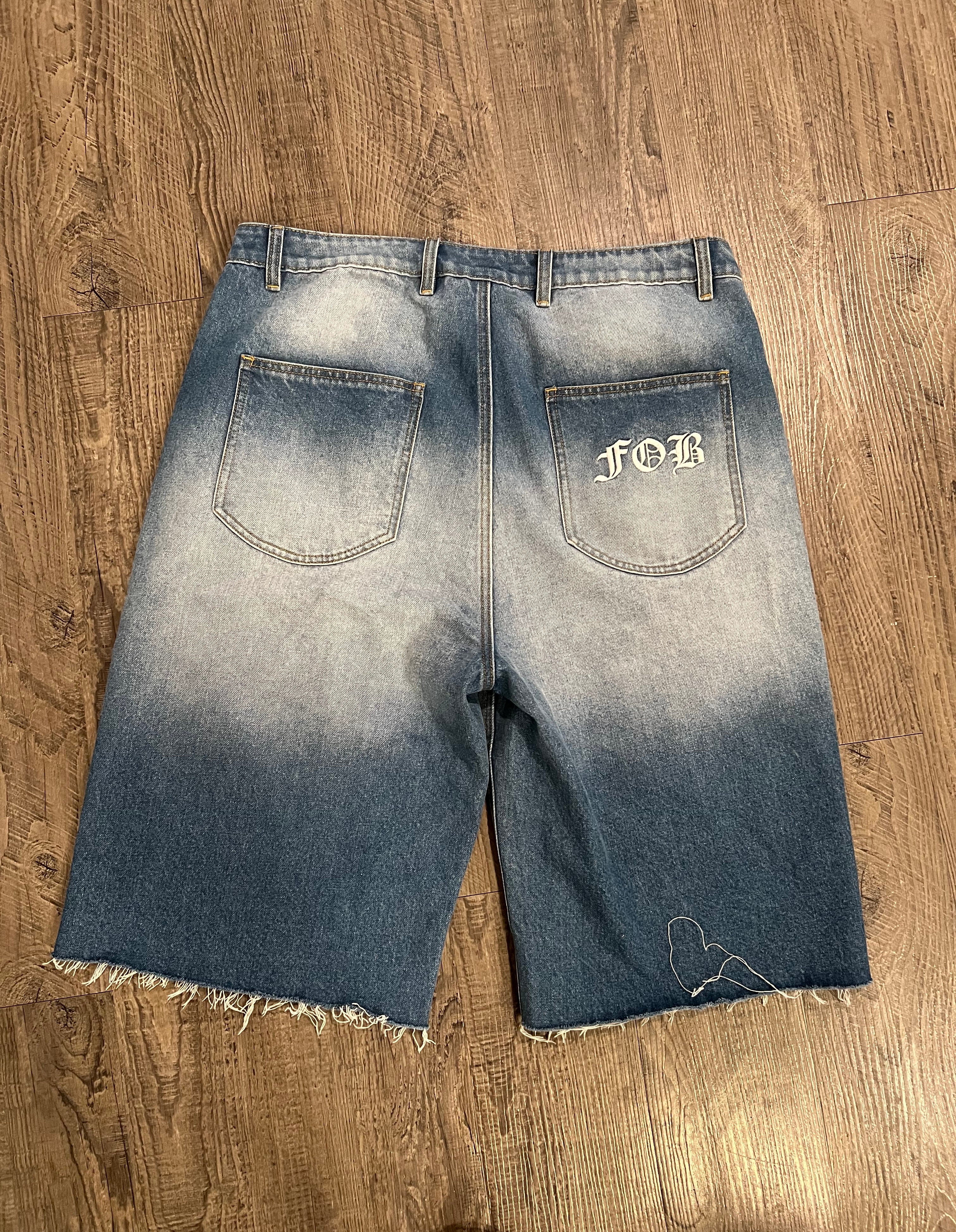 FOB MULTI-POCKET DENIM JORTS – Fallen Out Of Belligerence