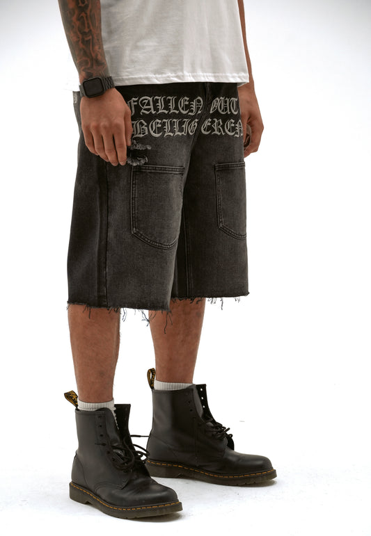 MULTI-POCKET JORTS (BLK)