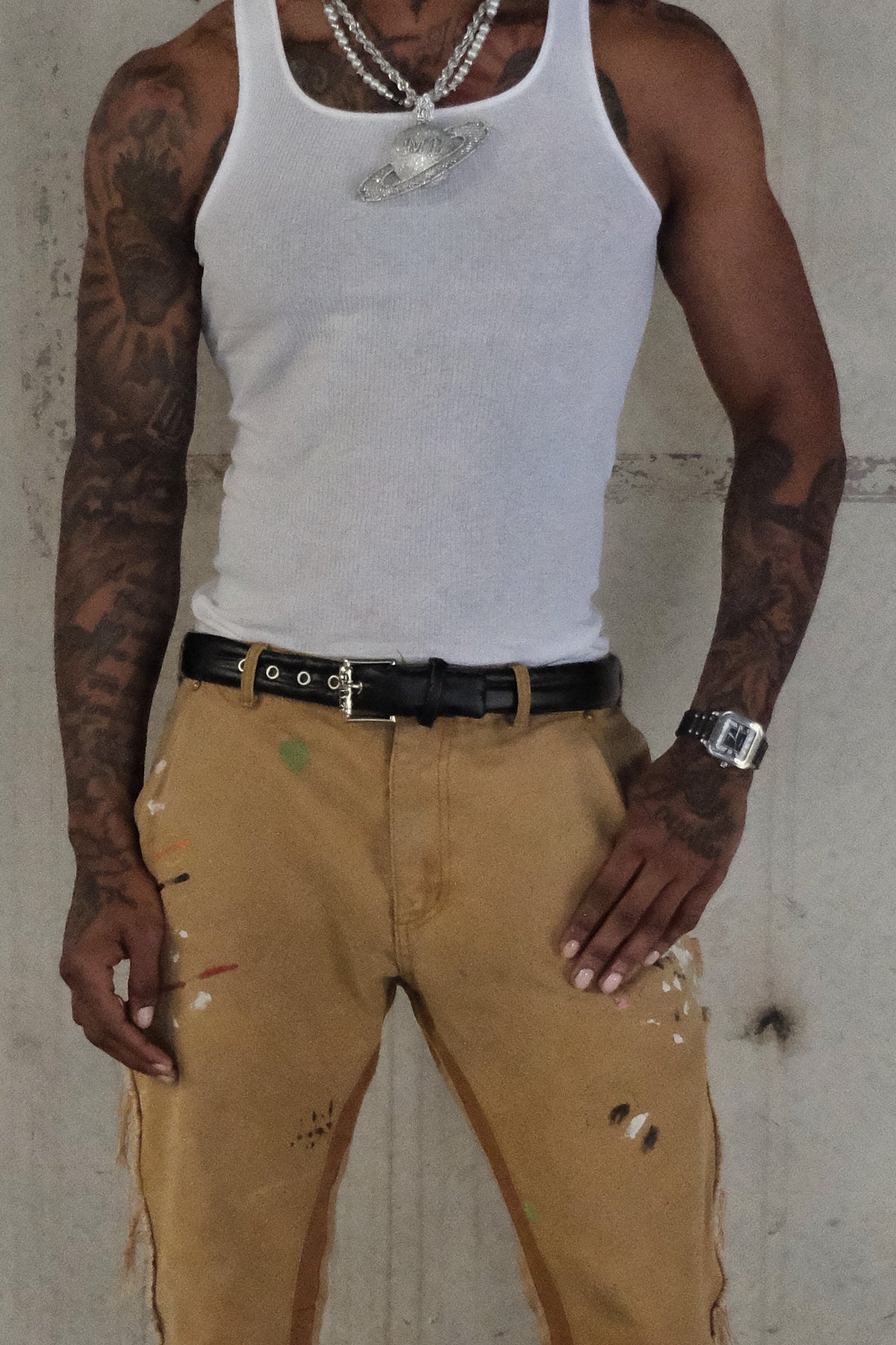 PUFFER BELT BLACK