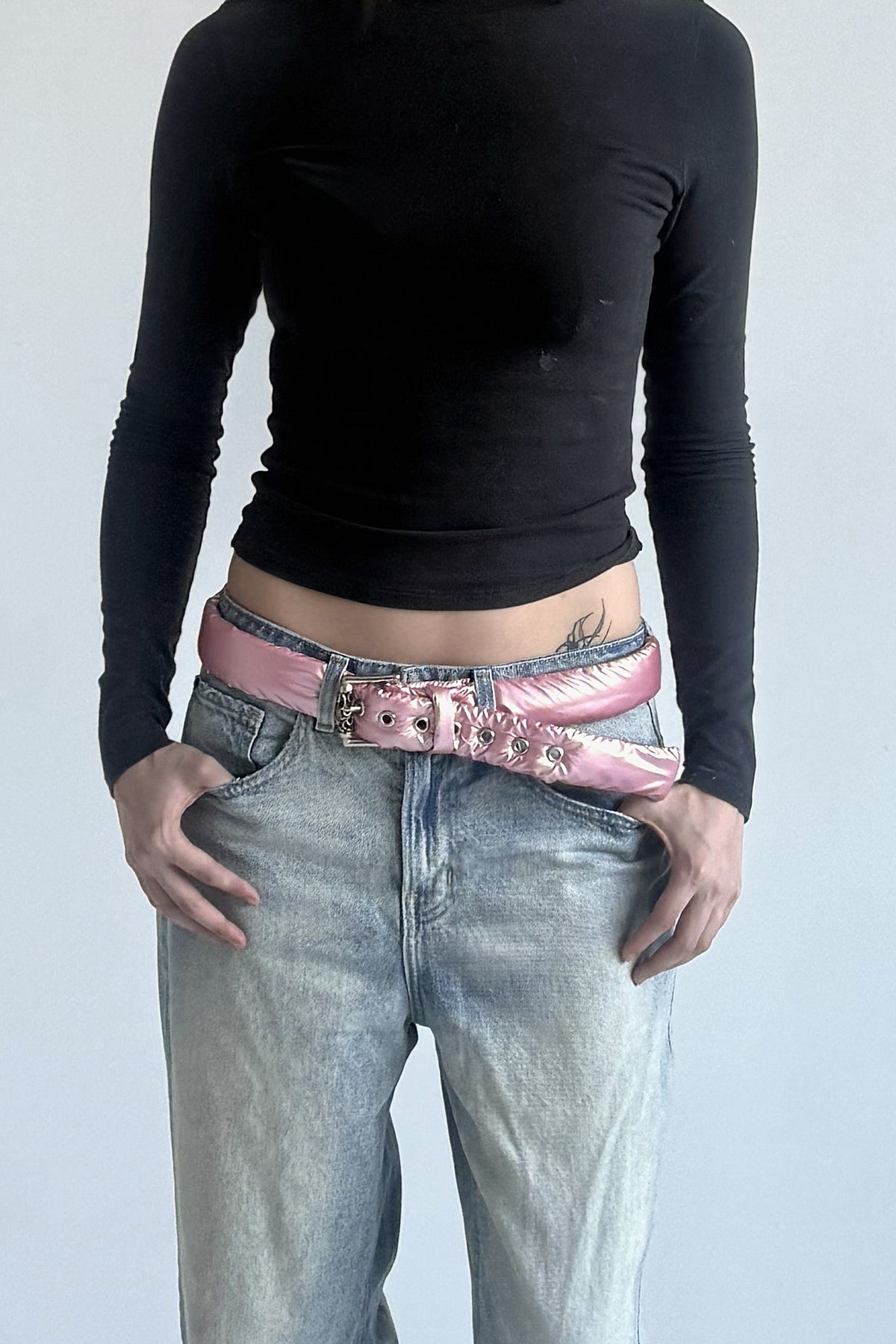 PUFFER BELT PINK