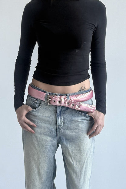 PUFFER BELT PINK